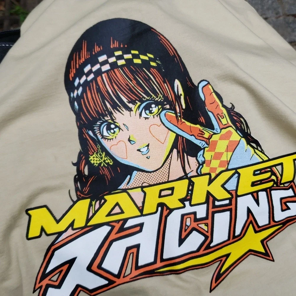 💥BUY 2 GET 1 FREE Market UO Exclusive On Any Sunday Tee Shirts, Size M & L, Tan - Picture 8 of 8